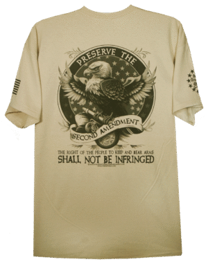 Preserve The Second Amendment Eagle Shield T-Shirt - Image 4