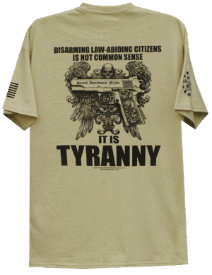 Disarming Law-Abiding Citizens is Tyranny T-Shirt - Image 4
