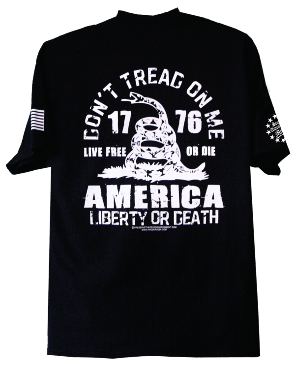 Don't Tread Liberty Or Death Black png