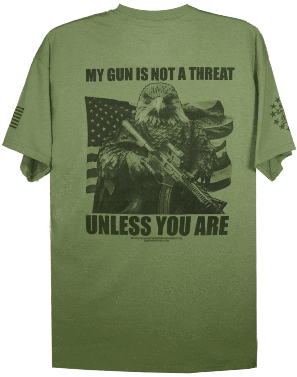 Eagle Not a Threat Unless Mil Green png