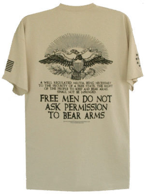 Free Men Do Not Ask Permission to Bear Arms T-Shirt - Image 5