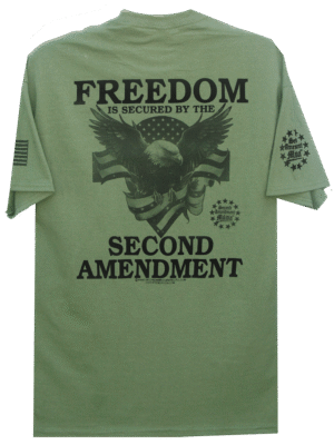 Freedom Is Secured By The Second Amendment T-Shirt - Image 3