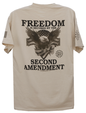 Freedom Is Secured By The Second Amendment T-Shirt - Image 5