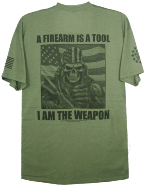 A Firearm Is A Tool, I Am The Weapon, T-Shirt - Image 3