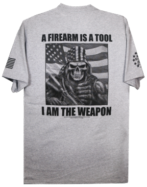 A Firearm Is A Tool, I Am The Weapon, T-Shirt - Image 4