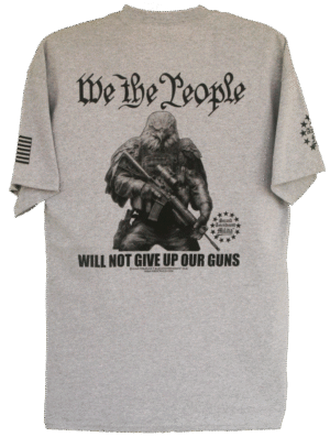 We The People Will Not Give Up Our Guns T-Shirt - Image 3