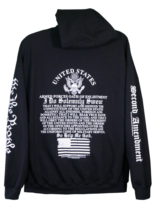 hoodie Oath of Enlistment black PNG